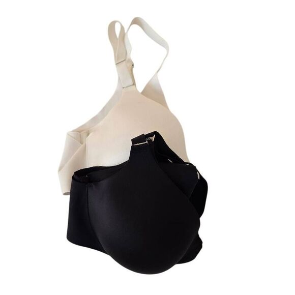 Soma Womens Black White Two Underwire Front Closure Full Coverage Bras 38B - Picture 6 of 12